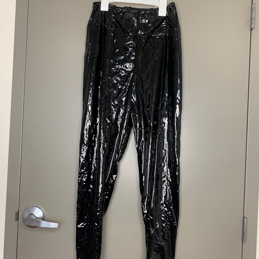 High Waist Vinyl Leggings
